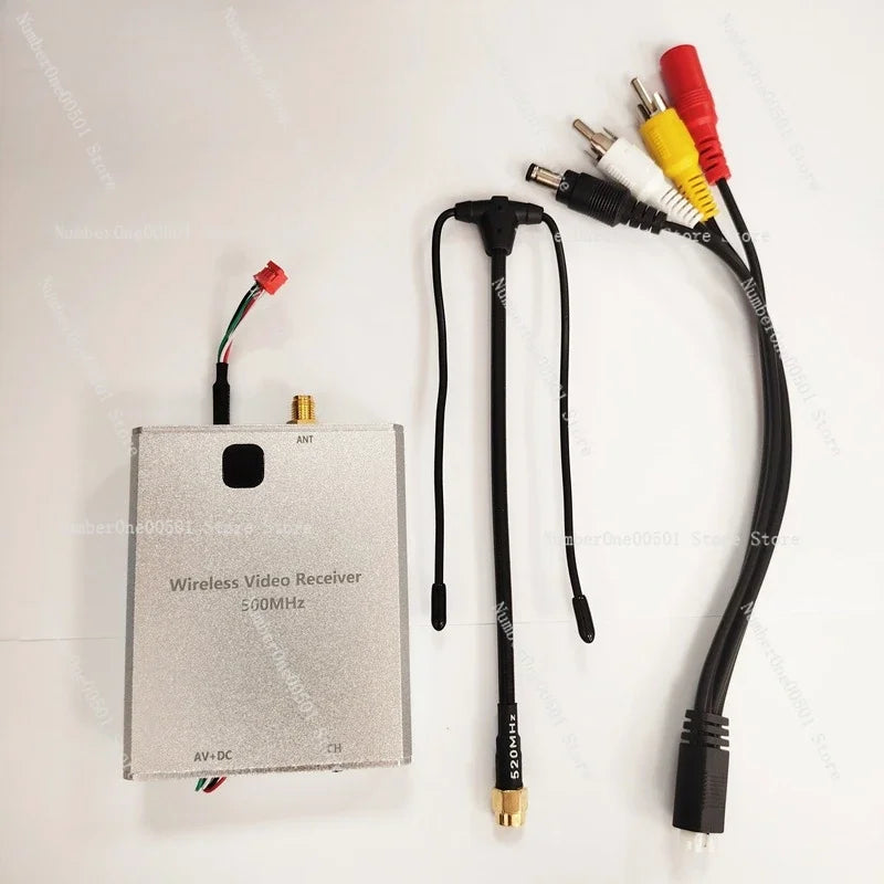 Wireless image transmission low-frequency 500MHz signal transmitter, video receiver, crossover machine, 8-channel wireless