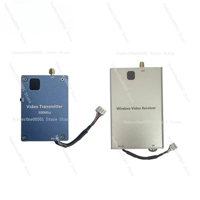 Wireless image transmission low-frequency 500MHz signal transmitter, video receiver, crossover machine, 8-channel wireless