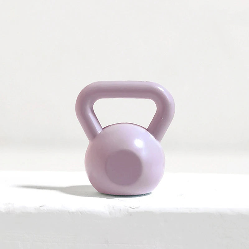 1Pcs Dollhouse Miniature Barbell Dumbbells Miniature Toy Model Fitness Mini Dumbbells Weights Lifting Equipment Accessories