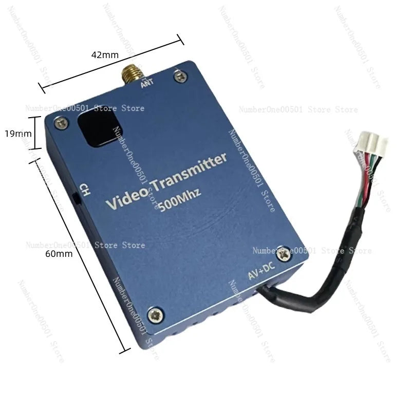 Wireless image transmission low-frequency 500MHz signal transmitter, video receiver, crossover machine, 8-channel wireless